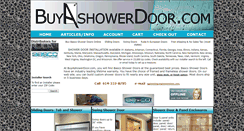 Desktop Screenshot of buyashowerdoor.com